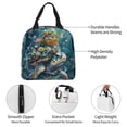 thumbnail image 5 of Lsque Colorful Plant Turtle Pattern Lunch Bag Women/Men Insulated Lunch Box,Small Leakproof Cooler Food Lunch Containers Reusable High Capacity Lunch Tote Bags, 5 of 6