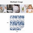 thumbnail image 5 of Blue Floral Cloth Napkins, Vintage Farmhouse Garden Flower Leaves Washable and Reusable Dinner Napkins Set of 2, Table Napkin for Kitchen Party Birthday Wedding Hotel Housewarming 20"x20", 5 of 9