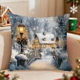thumbnail image 7 of Xuniizn Christmas Pillow Covers 18x18 inch Xmas Decorations Soft Plush Faux Fur Wool Christmas Throw Pillow Cases Winter Holiday Decor for Sofa Living Room, 7 of 7