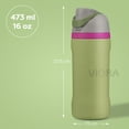 thumbnail image 2 of MAGMALIFE Termo de Acero Inoxidable Mini Boost 473 ml (16 oz), Bebidas Calientes o Frías, Tecnología de Aislamiento Térmico, Tapa Antiderrames, Portátil para Viajes, Oficina y Uso Diario, 2 of 8