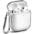 thumbnail image 1 of AirPods Case, IBAOLEA Silicone Protective Shockproof Case Cover Skins with Keychain Compatible with IBAOLEA AirPod 2 and 1, Navy Blue [Front LED Visible] Clear, 1 of 5