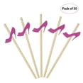thumbnail image 1 of Graflsoa Glitter High Heel Paper Straws with Adhesive Cards for Parties, 50-Pack, Disposable & Eco-Friendly, 1 of 7
