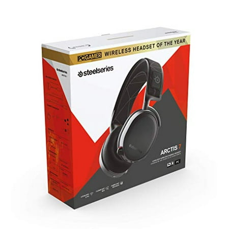 SteelSeries - Arctis 7 Wireless DTS Gaming Over-The-Ear Headset for PC, PlayStation 5|4 - Black
