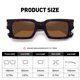 thumbnail image 5 of Gafas de Sol Fozono Retro Pequeñas Rectangulares UV400 FZN804 - Carey, 5 of 5