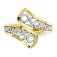 thumbnail image 5 of Primal Gold 10 Karat Yellow Gold and White Rhodium-plated Filigree Ring, 5 of 7