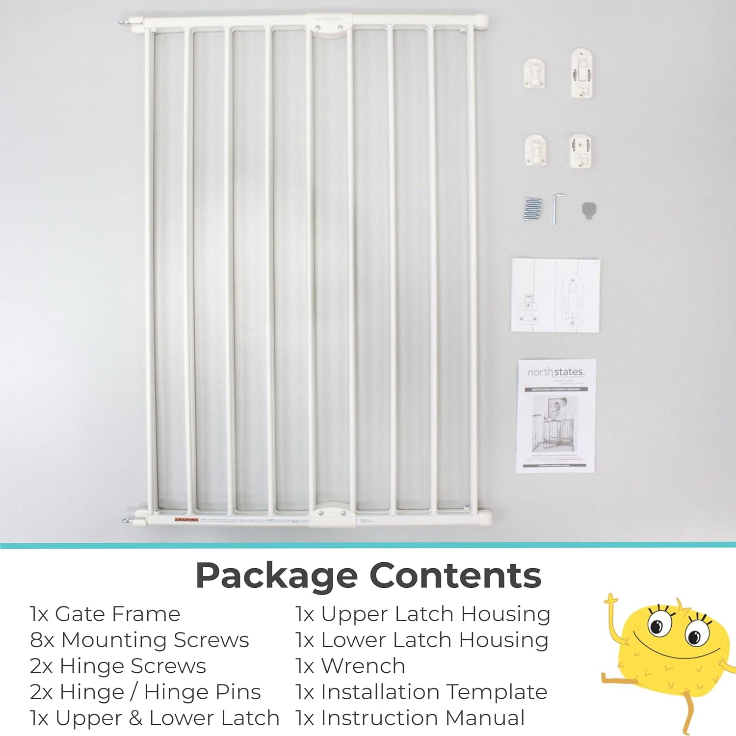 Toddleroo by north states easy best sale swing & lock gate