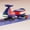 Blue red, variant on 2-in-1 Electric Wiggle Car with Pedal, Battery Powered, 2 motor Ride-On Toy, Anti-Rollover, Flashing Wheels Electric Wiggle Car for Boys and Girls Ages 3+ Indoor/Outdoor