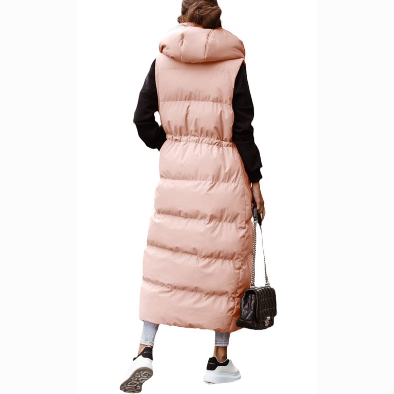 Veatzaer Women's Long Puffer Vest