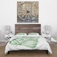 thumbnail image 2 of DESIGN ART Designart 'Tropical Leaf Of Monstera II' Farmhouse Duvet Cover Comforter Set King Cover + Comforter + 2 King Shams 4 Piece, 2 of 5