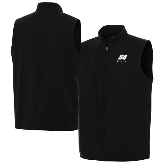Men's-Antigua Black Ty Gibbs Regard Full-Zip Vest
