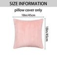 thumbnail image 6 of REGALWOVEN Pack of 2 Soft Plush Throw Pillow Covers Decorative Farmhouse Cushion Pillowcase, Stripe, Home Decor Pink 18" x 18", 6 of 6