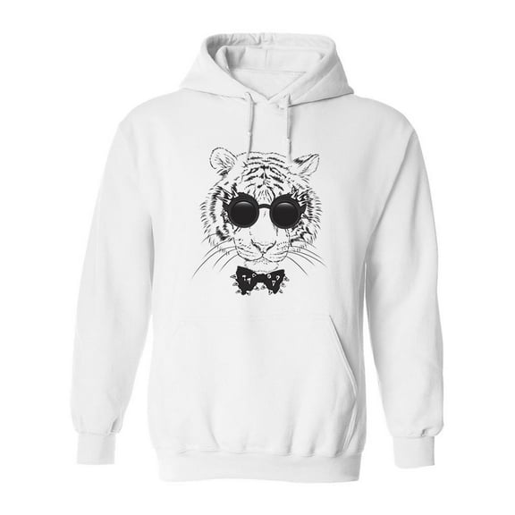 Cool Tiger Hoodie Men -Image by Shutterstock, Male Small