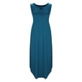 thumbnail image 1 of mfyjkho Vestidos para mujer, Vestidos bohemios de verano para mujer, informales, sin mangas, con cuello redondo y estampado liso para playa Vestidos festivos para mujer m, 1 of 4