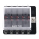 thumbnail image 2 of Soporte de caja de fusibles LED Blade Hugo DC12V/24V 10 Way Soporte de fusibles de estándar de lámpara de advertencia para el auto barco marino, 2 of 7