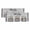 Light Gray, variant on 2 Pack Valances for Windows 60 x 18 Inch, Spring Flowers Decorative Kitchen Curtain Valance, Farmhouse Truck Black Plaid Wood Grain Rod Pocket Short Curtains Window Treatment for Bathroom/Cafe