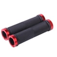 thumbnail image 1 of Puños de manillar de bicicleta Zulema antideslizantes con bloqueo de aluminio rojo, 1 of 6