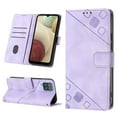 thumbnail image 1 of Compatible with Samsung Galaxy A12 Classic Embossed PU Leather Case with Card Holder Shockproof Cover, 1 of 5