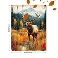 thumbnail image 3 of Majestic Elk Canvas Wall Art， Suitable for Living Room， Dining Room， and Gallery Wall Decor., 3 of 8