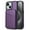 Purple, variant on Compatible With iPhone 14 Plus Magnetic Detachable Wallet Case,PU Leather Back Flip Kickstand,[Compatible With Magsafe],With Card Slots,Shockproof Rugged Phone Case Cover,Blue