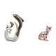 thumbnail image 5 of Estatua de delfín de cerámica, arte abstracto moderno, escultura animal, figura decorativa para soporte de TV, chimenea, oficina, sala de estar, mesa, 5 of 8