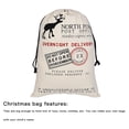 thumbnail image 4 of Bolsa de regalo de calcetín navideño Diseño con cordón Titular de juguete de caramelo Organizador de almacenamiento Bolsa de tela Tipo 3 Yuarrent HA000866-03B, 4 of 7