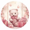 thumbnail image 1 of Pintura De Diamante 5D DIY Taladro Redondo Completo Kit De Oso Nevado Decoración 30x30cm Rosa, 1 of 9