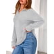 thumbnail image 3 of Suéter PRETTYGARDEN 2025 Mujer Cuello Cuarto Cremallera Gris M, 3 of 8
