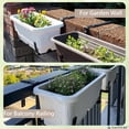 thumbnail image 4 of Window Box Brackets for Railing- 2 Pcs Adjustable Planter Box Brackets- Sturdy, Stable Flower Box Brackets for Railings, Balconies and Fences- Upright Railing Plant Holde, 4 of 8