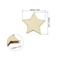thumbnail image 2 of 20mm Wooden Stars, 50 Pack Unfinished Wood Stars Blank Wooden Cutouts, 2 of 5