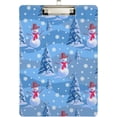 thumbnail image 1 of FMSHPON Christmas Snowman Xmas Tree Falling Snowflake Clipboard Hardboard Wood Nursing Clip Board and Pull for Standard A4 Letter 13x9 inches, 1 of 5