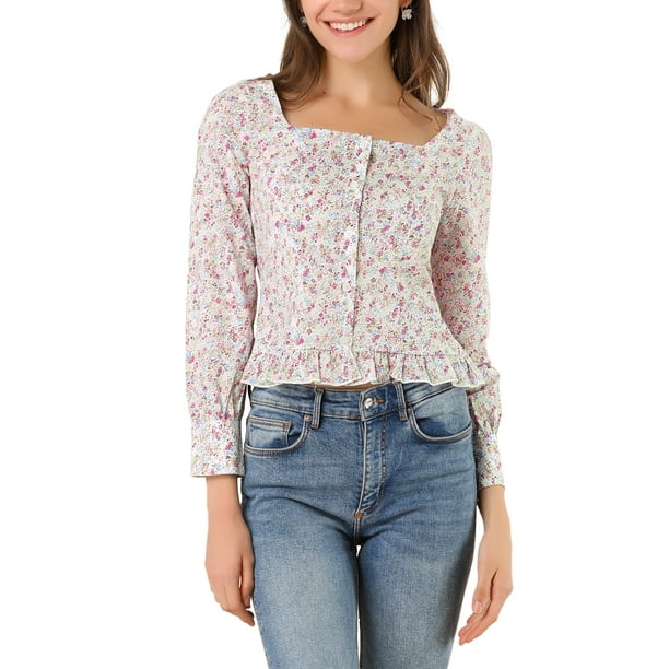 square neck ruffle