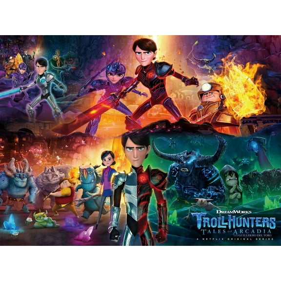 Trollhunters Backdrop Banner Party Supplies Background for Photography Kids Birthday Decorations 7x5Ft
