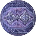 thumbnail image 1 of Ahgly Company Indoor Round Persian Blue Traditional Area Rugs, 6' Round, 1 of 4