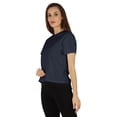 thumbnail image 3 of Inkmeso T-Shirt à Manches Courtes pour Femmes Épaules Tombantes Col Rond T-Shirts d'Été Décontractés, 3 of 7