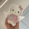 thumbnail image 2 of Kawaii Hello Kitty Plush Keychain Backpack Bags Pendant Girls Key Buckle Angel Wing Hello Kitty Plush Stuff Y2K Keychain Toy New Gift Festivals, 2 of 6