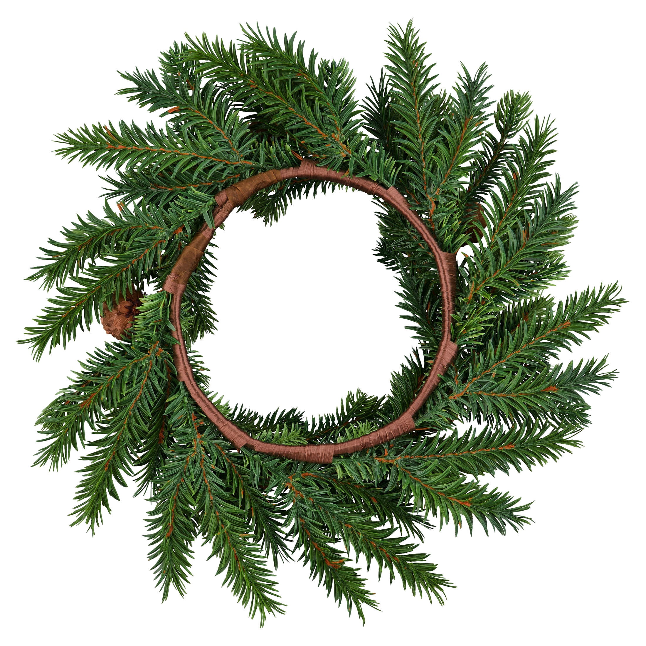 Evergreen with Pinecones Artificial Mini Christmas Wreath, Green, 11", by Holiday Time