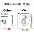 thumbnail image 4 of ABCISI Metal Handle, 1 Pcs Heavy Duty Industrial Equipment Handles, Solid 304 Stainless Steel Drawer Cabinet pulls knob Bows Door Window Toolbox Handle Hardware(Hole Centers:180MM), 4 of 7