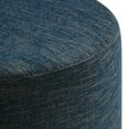 thumbnail image 4 of Callum Large 29" Round Woven Heathered Fabric Upholstered Ottoman, 4 of 7