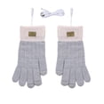 thumbnail image 3 of USB Winter Men Women Fashion Cold Warm Heating Windproof Half Bare Finger Knit Gloves Thermal Safety Comfy Workout Gym Gloves for Driving Cycling Running Hiking Skiing, 3 of 7