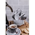 thumbnail image 5 of Bene Casa Porcelain 9 Piece Espresso Set with Iron Stand, 5 of 8