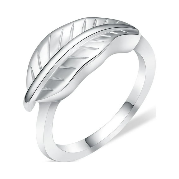Leaf Leaves Urn Rings Cremation Jewelry Cremation Ring for Ashes Stainless Steel Hold Loved Ones Ash Keepsake Finger Ring Urn Locket Memorial Jewelry for Women