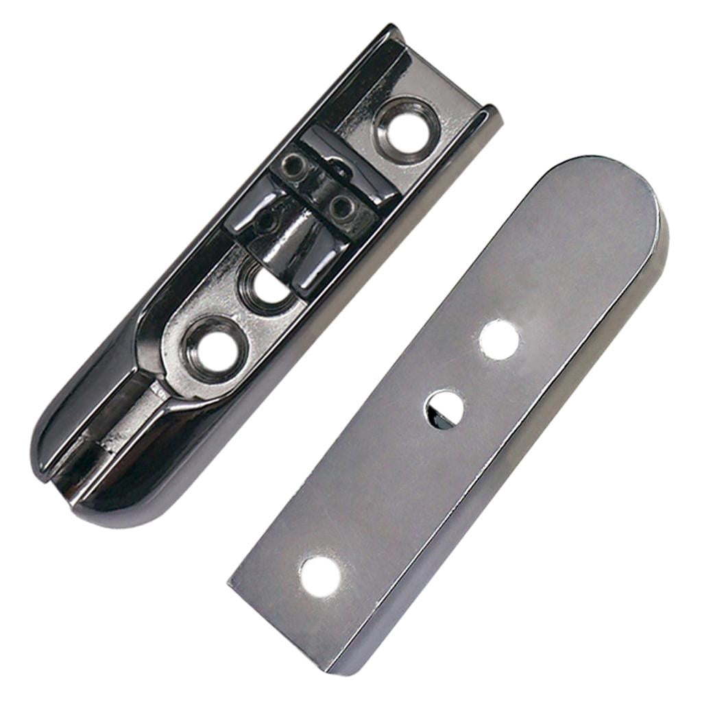 4 Pieces Bass Bridge W/ Screws for 4 String Electric Bass Guitar Accessories - black, 60..7mm