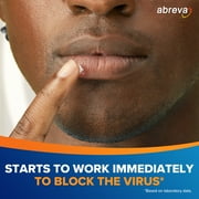 Abreva Docosanol 10 Percent Cold Sore and Fever Blister Treatment Cream Pump, 2G