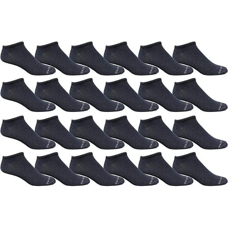 

Yacht & Smith Wholesale Boys and Girls 97% Cotton Shoe Liner Training Socks Size 6-8 No Show Thin Low Cut Sport Ankle Socks (Navy 12)