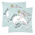 thumbnail image 3 of MKHERT Mermaid Throw Pillowcase Pillow Cover Cushion Couver 18x18 inch, Set of 2, 3 of 3