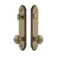 thumbnail image 6 of Grandeur 839589 Arc Solid Brass Tall Plate Single Cylinder Keyed Entry Set - Bronze, 6 of 6