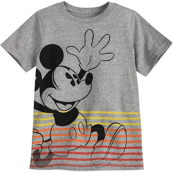 Disney Mickey Mouse Striped T-Shirt for Boys Size 5/6