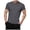 Gray, variant on Leey-World Mens T Shirt Men's 2 Pack Acid Wash Cotton T-Shirts Oversized Unisex Short Sleeves Summer Casual Basic Tee Tops(Dark Gray,L)
