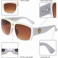 thumbnail image 4 of Oversize Fashion Design Men Square Sunglasses Shades Hip Hop, 4 of 5