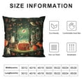 thumbnail image 5 of MDO ESFF Deer Animal Square Zippered Cushion Throw Case Pillow Case Cover 18X18 Inch, 5 of 5